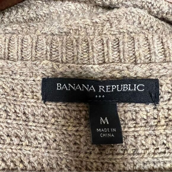 Banana Republic knit brown sweater with side zippers M - Picture 6 of 7